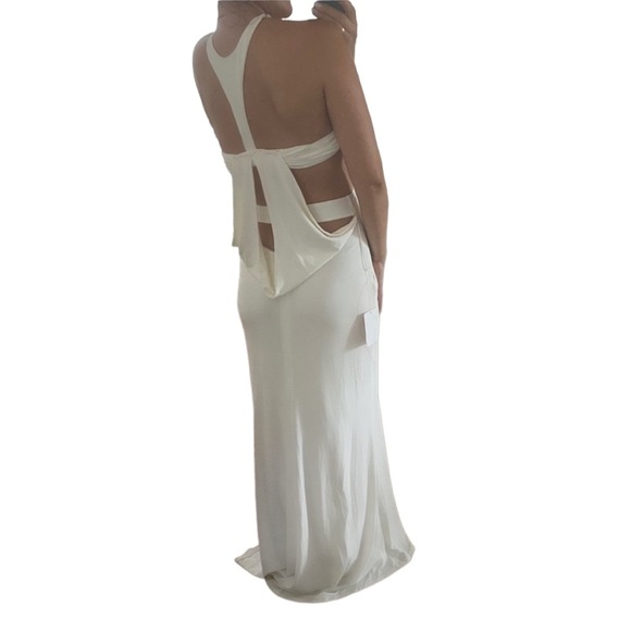 Jovani White Gown with Cutouts - Picture 5 of 5
